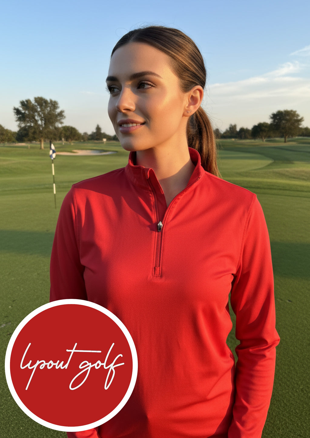 LG Rojo 1/4 Zip Pullover