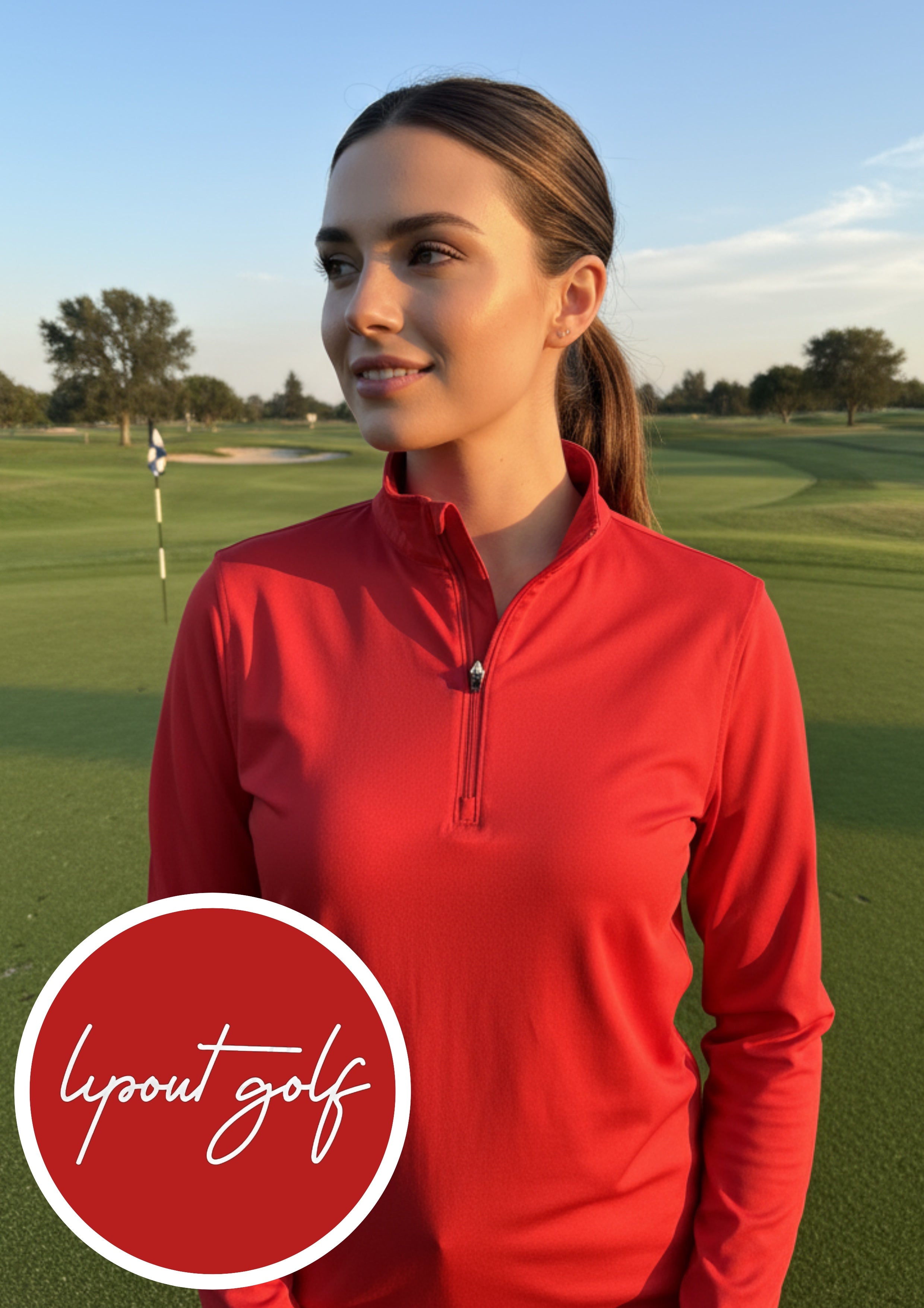 LG Rojo 1/4 Zip Pullover