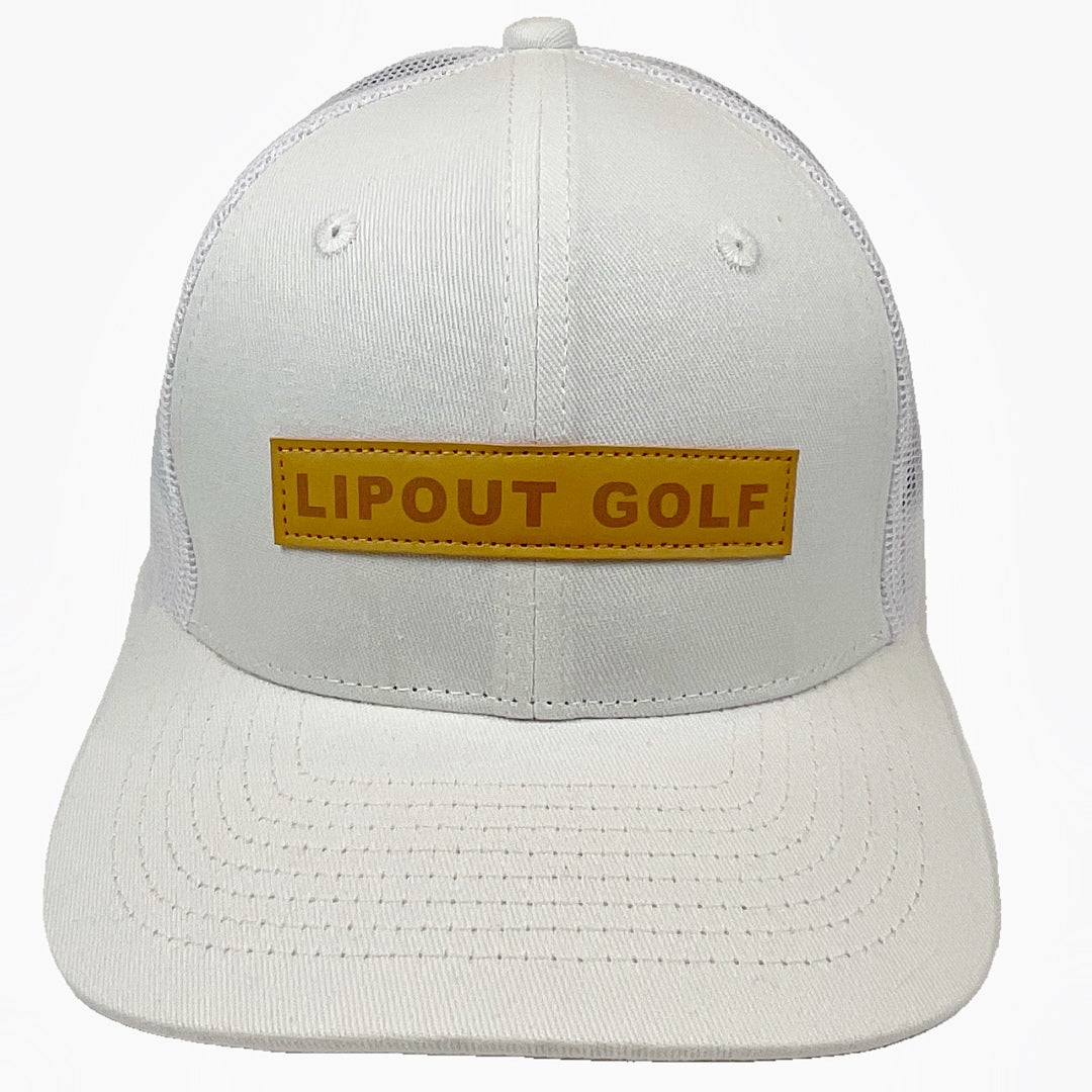 White Lipout Trucker Hat
