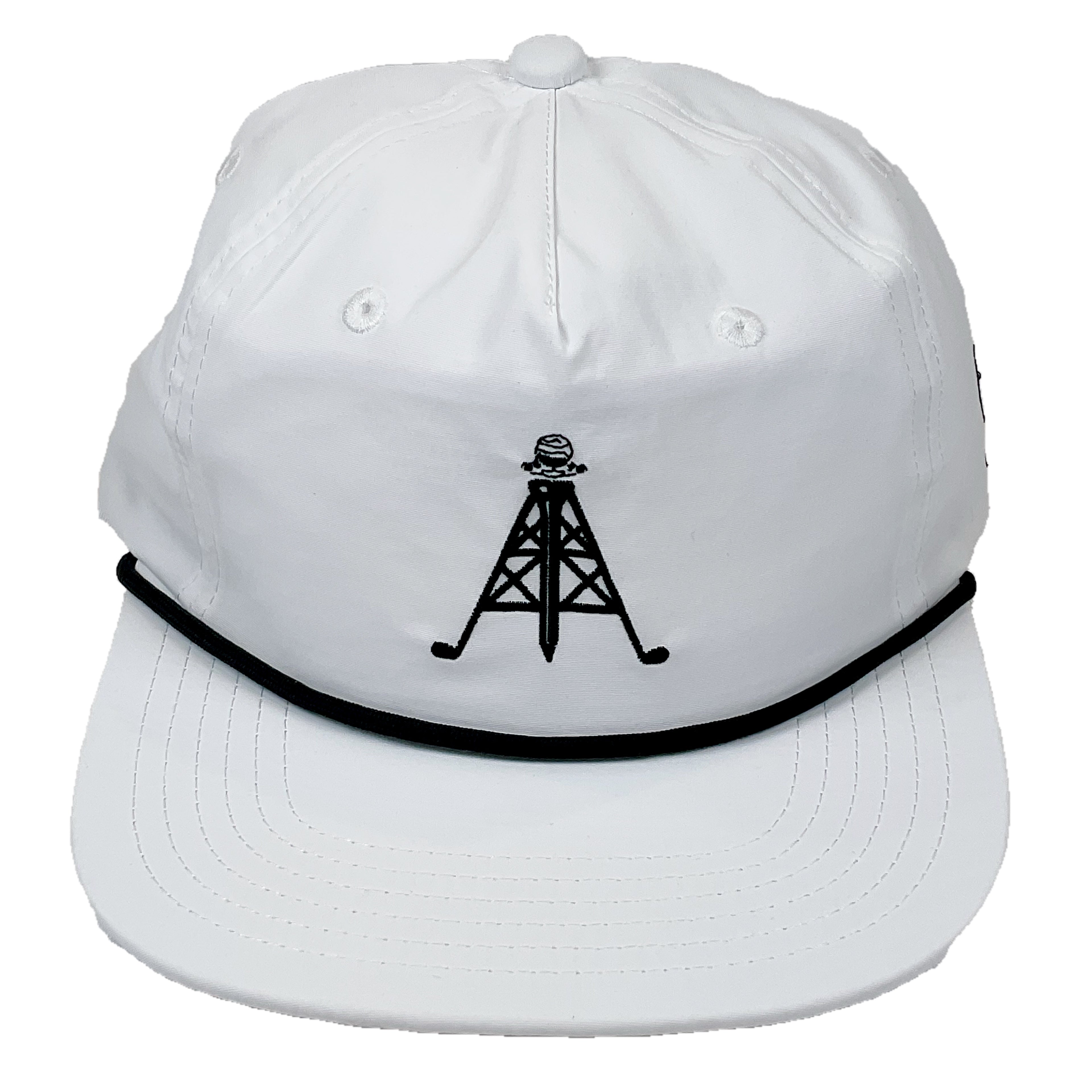 White Oil Rig Rope Hat