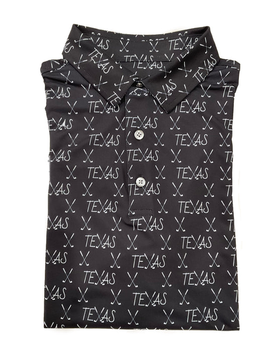 Black “Texas Wedge” Golf Polo