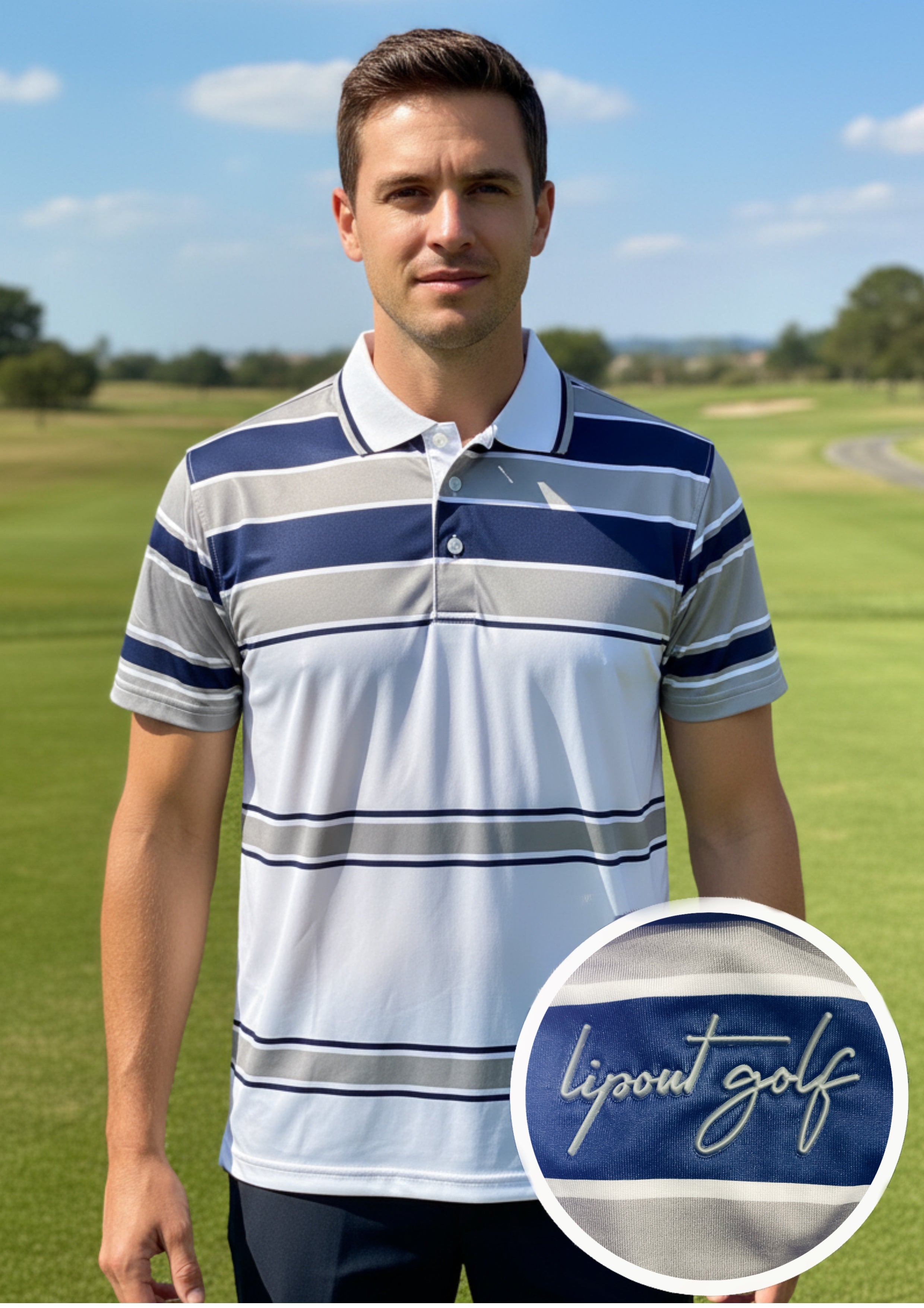 Lipout Inspire Blue Polo