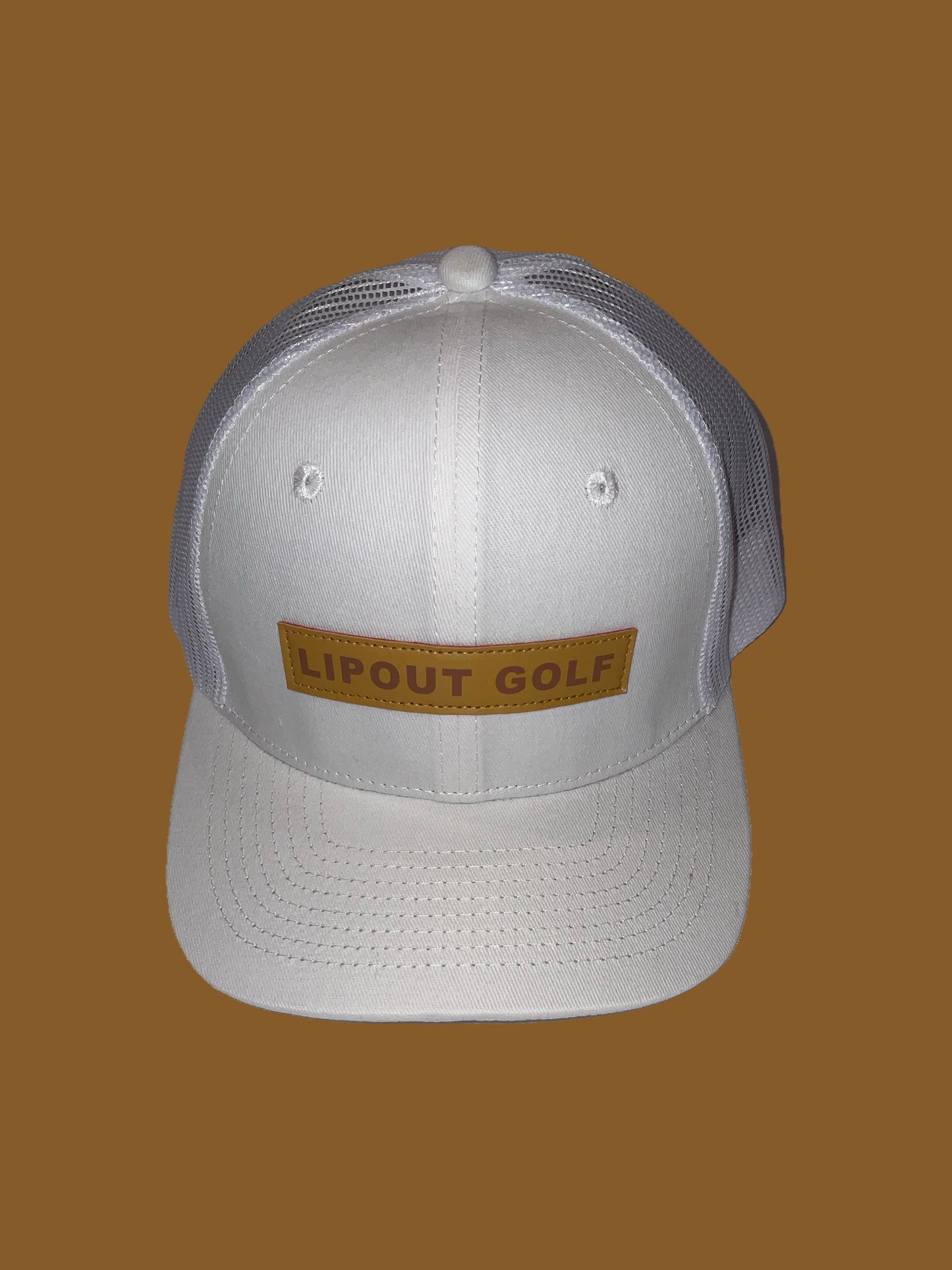 White Lipout Trucker Hat