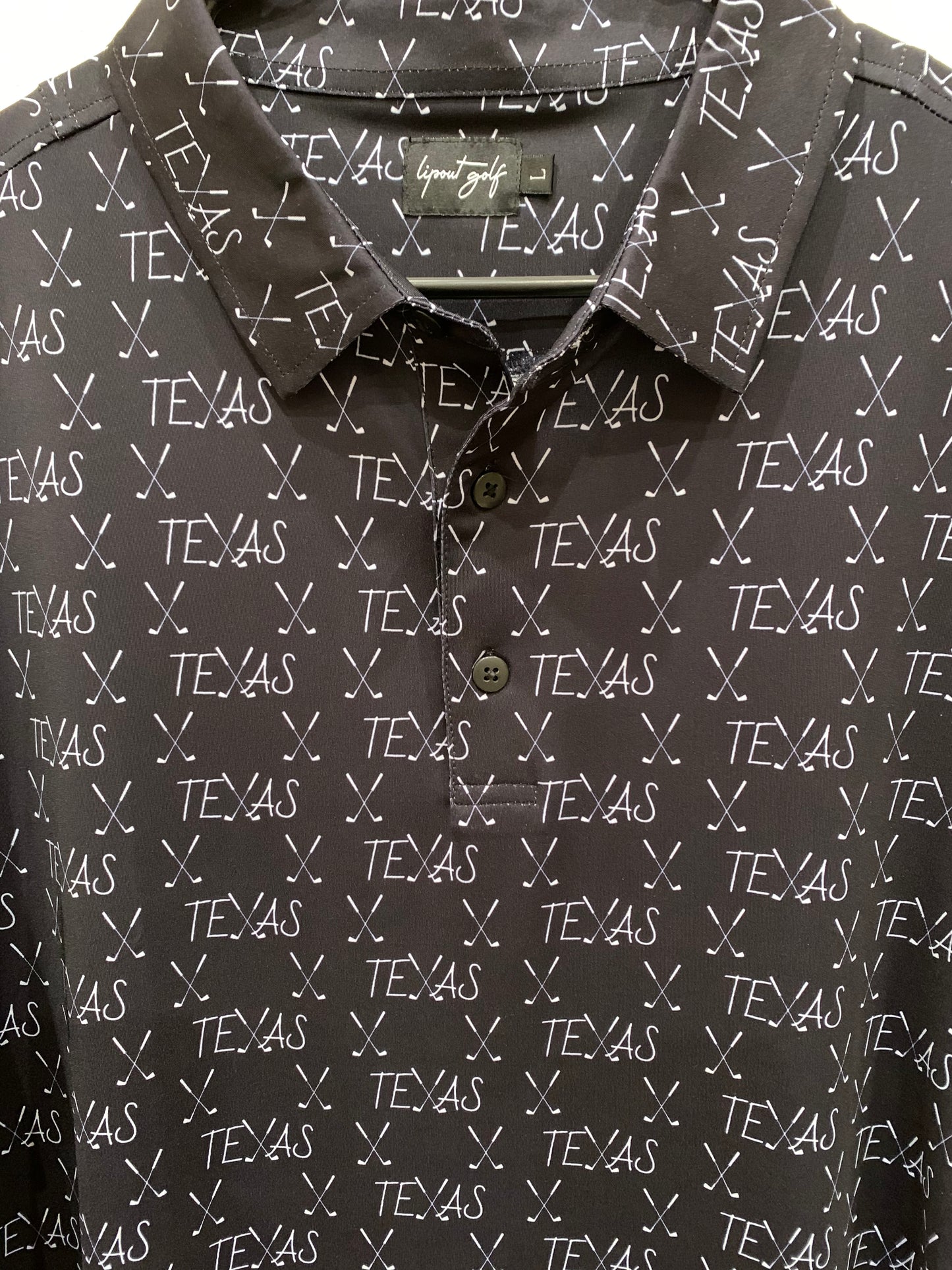 Black “Texas Wedge” Golf Polo