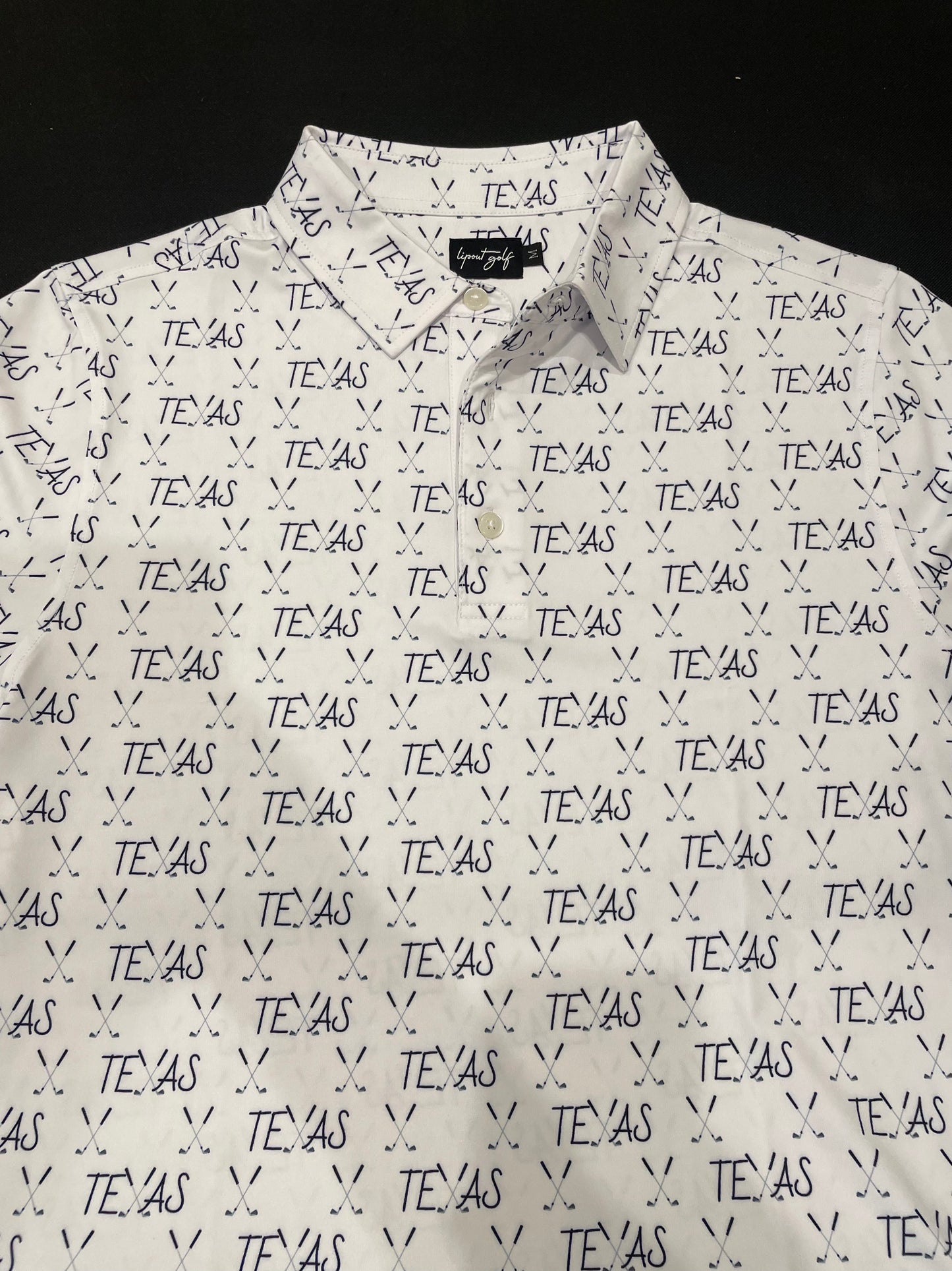 White         “Texas Wedge” Golf Polo